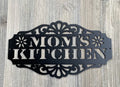 Mom's Kitchen Steel Sign